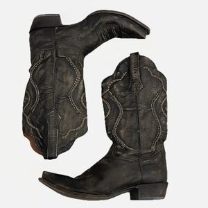 Mens Dan Post DP26680 Tyree Leather Cowboy Western Chainlaced Boots Size 10 D